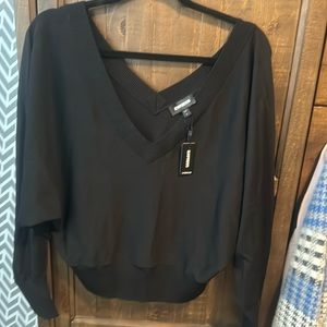 Express Black v neck sweater